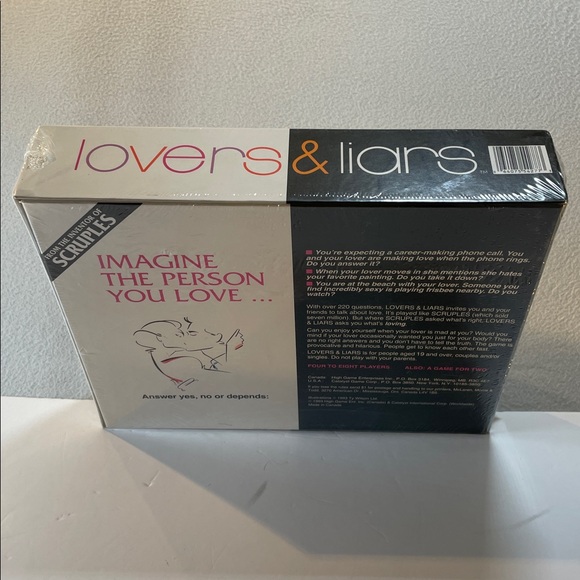 Vintage 1993 Lovers & Liars Card Game NEW Sealed! - Picture 5 of 9